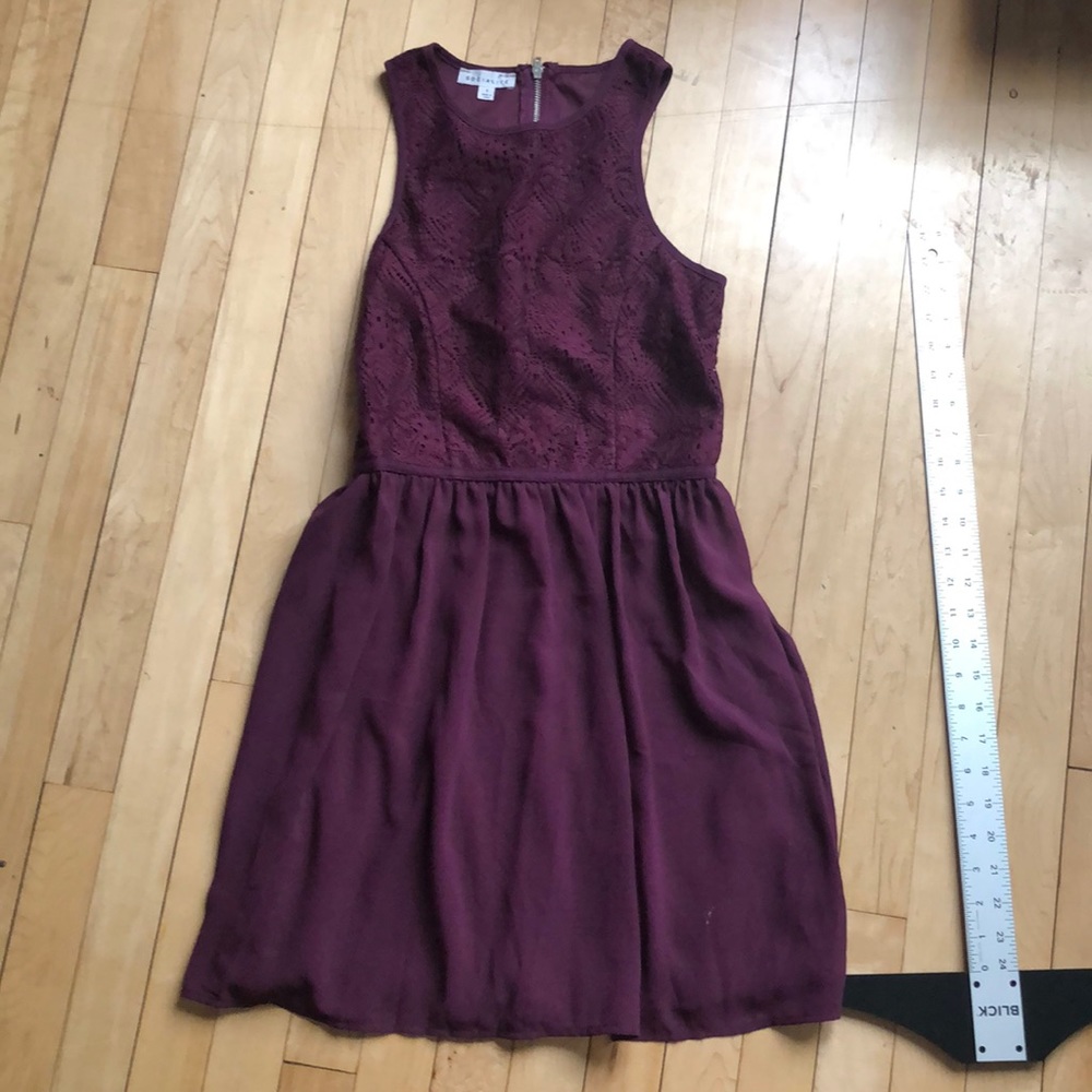 maroon dress